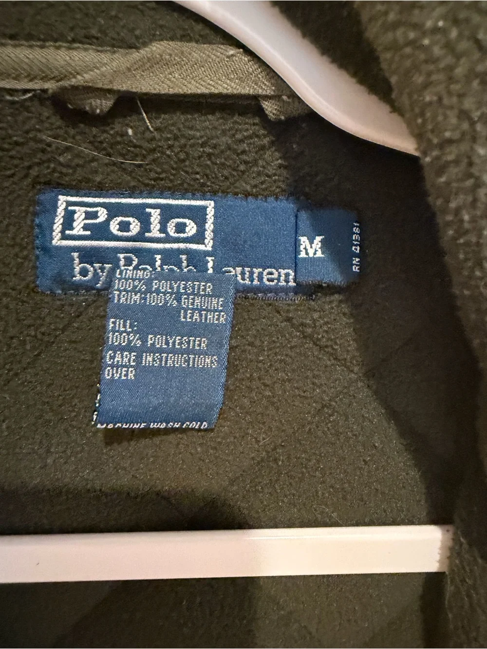 Polo by Ralph Lauren Quilted Olive Green Lightweight Jacket